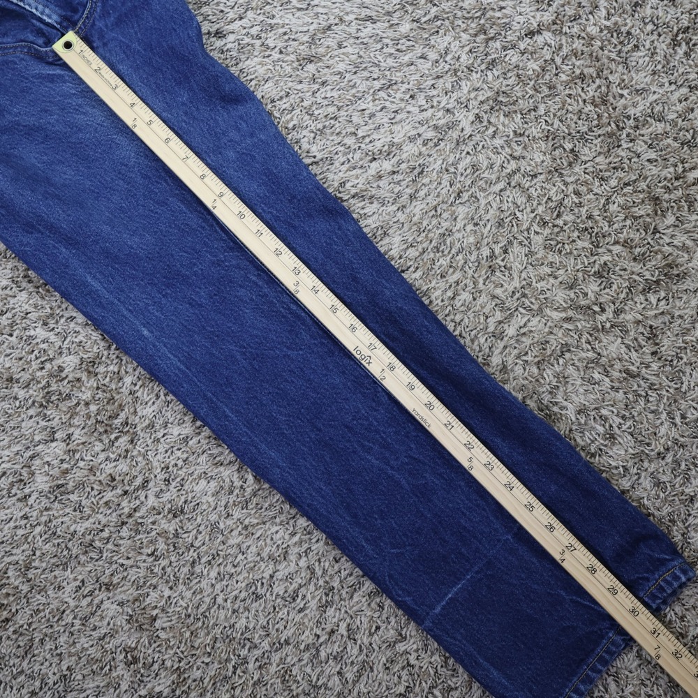 2008 Levis 501 Original Straight Leg Jeans 36x34 Blue Denim Button Fly - Picture 10 of 13